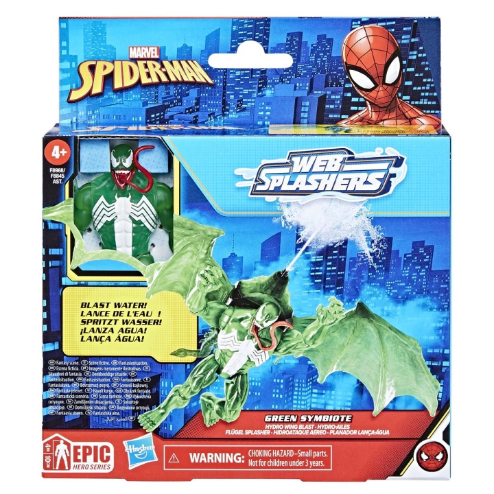 Spider-Man Web Splashers Figur og kjøretøy Green Symbiote i gruppen LEKER, BARN OG BABY / Leker / Figurer, miniatyrer og tilbehør hos TP E-commerce Nordic AB (C83312)