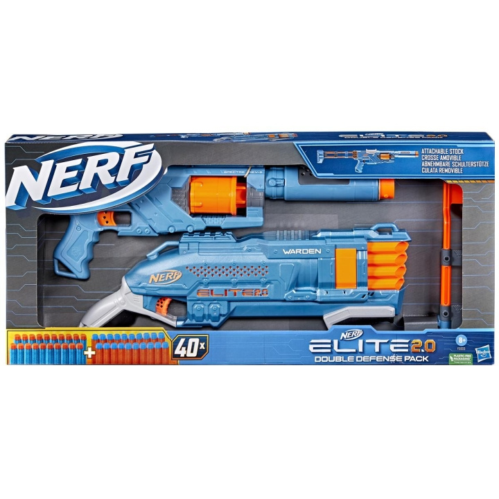 NERF N-Strike Elite 2.0 Double Defense Pack i gruppen LEKER, BARN OG BABY / Leker / Actionspill hos TP E-commerce Nordic AB (C83444)