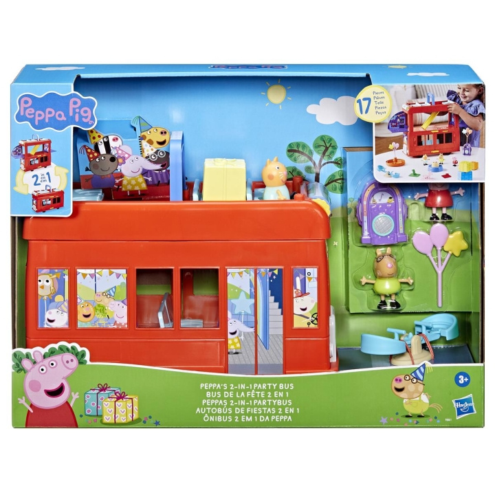 Peppa Pig Peppas 2 i 1 Partybuss i gruppen LEKER, BARN OG BABY / Leker / Leksaker hos TP E-commerce Nordic AB (C83481)