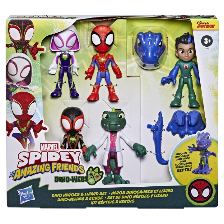 Spidey og hans fantastiske venner Dino Webs Heroes & Lizard-sett i gruppen LEKER, BARN OG BABY / Leker / Figurer, miniatyrer og tilbehør hos TP E-commerce Nordic AB (C83511)