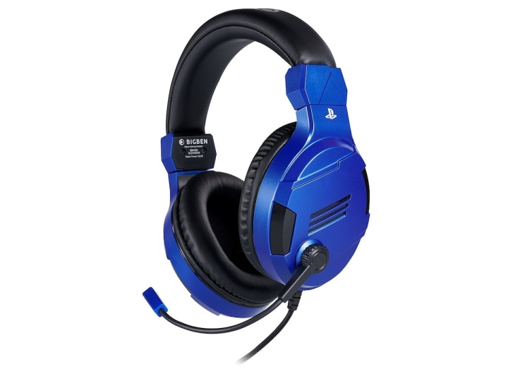 BigBen Interactive PS4 Gaming Headset V3 - Blå - Hodesett - Sony i gruppen Elektronikk / TV-spill & tilbehør / Sony PlayStation 4 hos TP E-commerce Nordic AB (C83611)