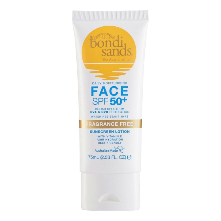 Bondi Sands SPF 50+ parfymefri solkremlotion for ansiktet 75 ml i gruppen HELSE OG SKJØNNHET / Hudpleie / Soling / Solkrem hos TP E-commerce Nordic AB (C83648)