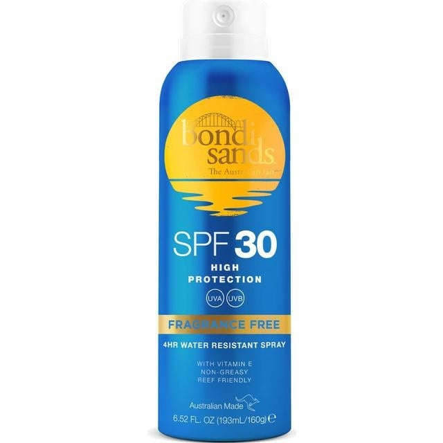 Bondi Sands SPF 30+ parfymefri aerosolspray for ansiktet 193 ml i gruppen HELSE OG SKJØNNHET / Hudpleie / Soling / Solkrem hos TP E-commerce Nordic AB (C83651)