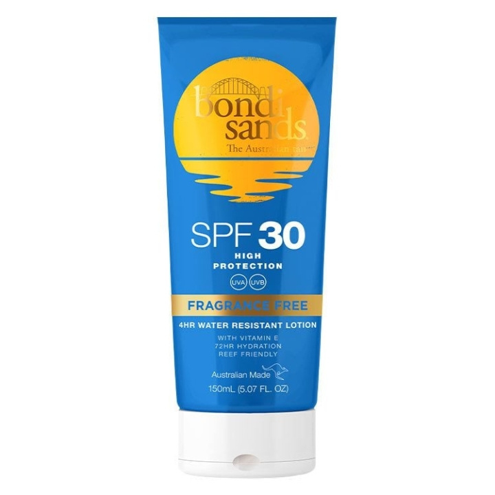 Bondi Sands SPF 30+ Fragrance Free Sunscreeen Lotion 150 ml i gruppen HELSE OG SKJØNNHET / Hudpleie / Soling / Solkrem hos TP E-commerce Nordic AB (C83652)