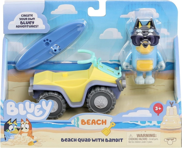 BLUEY Figur og kjøretøy - Strandquad ( 90183 ) i gruppen LEKER, BARN OG BABY / Leker / Lekebiler hos TP E-commerce Nordic AB (C83655)