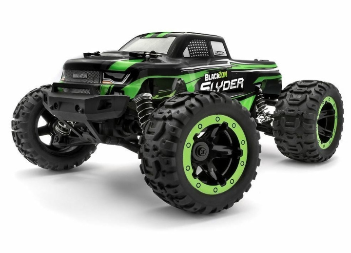 Blackzon Slyder MT 1/16 4WD elektrisk monstertruck - grønn (540100) i gruppen LEKER, BARN OG BABY / Radiostyrt / Radiostyrte biler hos TP E-commerce Nordic AB (C83662)