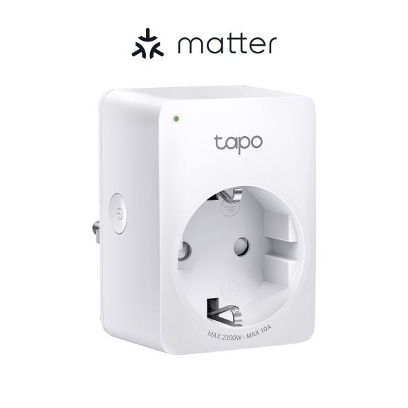 TP-Link Tapo Mini Smart Wi-Fi-kontakt, Matter /Tapo P100M i gruppen HJEM, HUS OG HAGE / Smarthus / Smarthussystemer hos TP E-commerce Nordic AB (C83810)