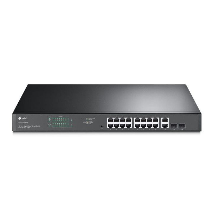 TP-Link 18-port Gigabit Easy Smart-svitsj med 16-port PoE+ i gruppen Datautstyr / Nettverk / Switcher hos TP E-commerce Nordic AB (C83824)