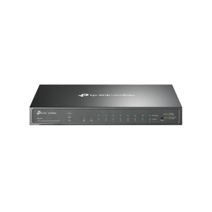 TP-Link 8-port Gigabit Smart PoE-bryter med 2 SFP-spor i gruppen Datautstyr / Nettverk / Switcher hos TP E-commerce Nordic AB (C83829)