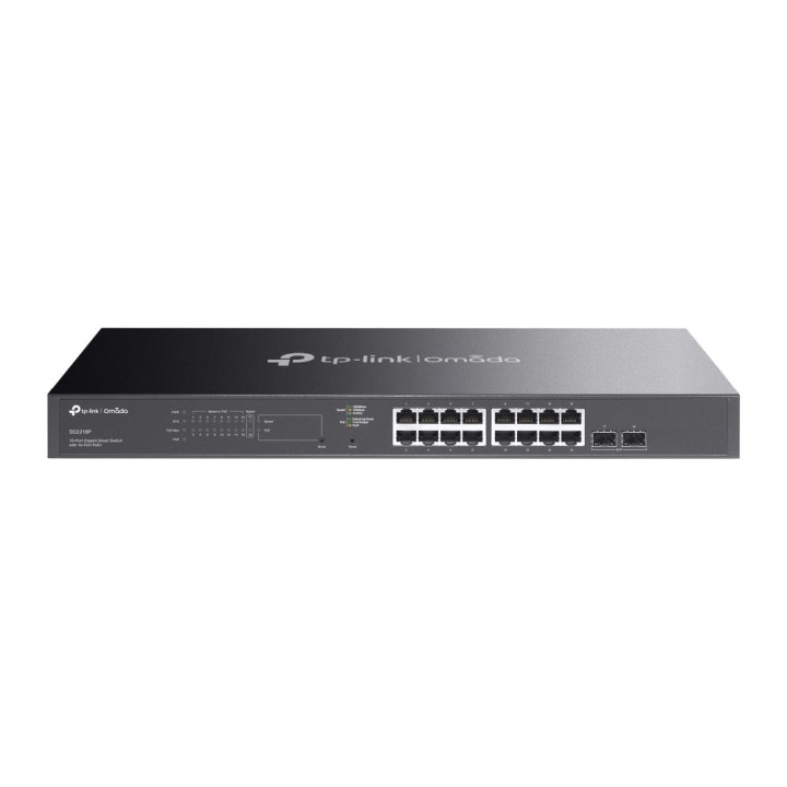 TP-Link JetStream 18-port Gigabit Smart Switch med 16-port PoE+ i gruppen Datautstyr / Nettverk / Switcher hos TP E-commerce Nordic AB (C83886)