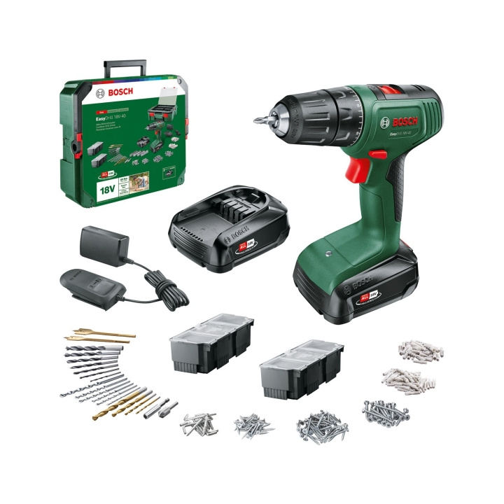 Bosch EasyDrill 18V-40 + SystemBox (2 x batteri og lader inkludert) i gruppen HJEM, HUS OG HAGE / Verktøy / Drill hos TP E-commerce Nordic AB (C84060)