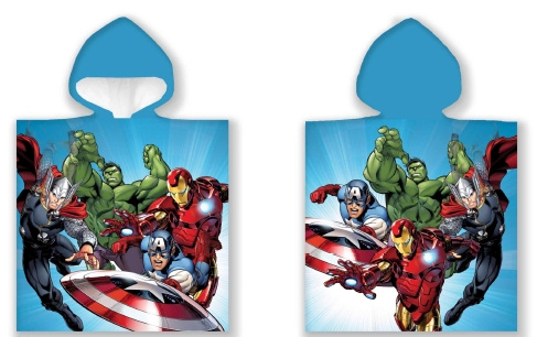 BrandMac Poncho Håndkle - 50 x 100 cm - Avengers (110065) i gruppen LEKER, BARN OG BABY / Barnetekstiler / Badetilbehør hos TP E-commerce Nordic AB (C84081)