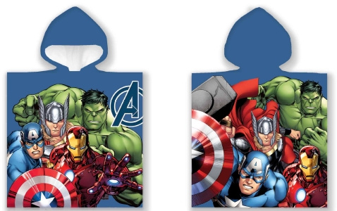 BrandMac Poncho Håndkle - 50 x 100 cm - Avengers (110066) i gruppen LEKER, BARN OG BABY / Barnetekstiler / Badetilbehør hos TP E-commerce Nordic AB (C84082)