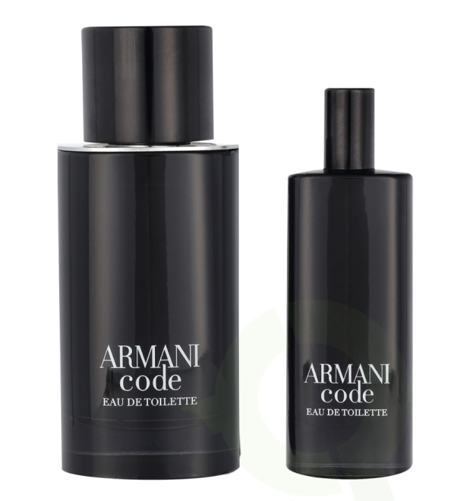 Armani Code Pour Homme Giftset 90 ml Edt Spray 75ml/Edt Travel Spray 15ml i gruppen HELSE OG SKJØNNHET / Gavesett / Gavesett for ham hos TP E-commerce Nordic AB (C84354)