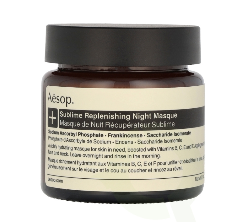 AESOP Sublime Replenishing Night Masque 60 ml i gruppen HELSE OG SKJØNNHET / Hudpleie / Ansikt / Masker hos TP E-commerce Nordic AB (C84486)