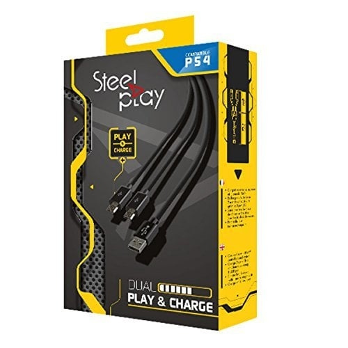 Steelplay Dual Play- og ladekabel i gruppen Elektronikk / TV-spill & tilbehør / Sony PlayStation 4 / Tilbehør hos TP E-commerce Nordic AB (C84565)