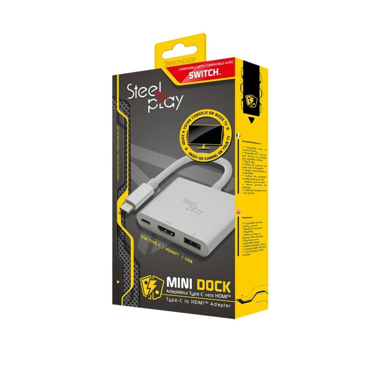 Steelplay Mini Dock - USB-C/HDMI-adapter (Switch/Mac) i gruppen Elektronikk / TV-spill & tilbehør / Nintendo Switch / Tilbehør hos TP E-commerce Nordic AB (C84570)