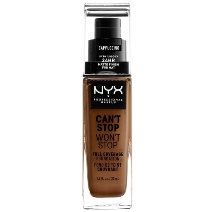 NYX Professional Makeup Can\'t Stop Won\'t Stop Foundation - Cappucino i gruppen HELSE OG SKJØNNHET / Makeup / Makeup ansikt / Foundation hos TP E-commerce Nordic AB (C84580)