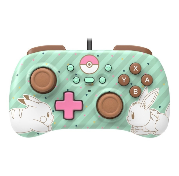 Hori Switch PAD Mini - Pokémon: Pikachu & Eevee i gruppen Elektronikk / TV-spill & tilbehør / Nintendo Switch / Tilbehør hos TP E-commerce Nordic AB (C84632)