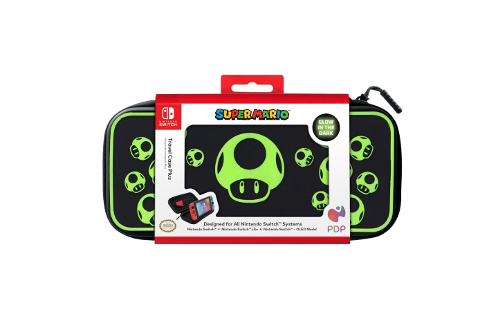 PDP Gaming Konsollveske - 1-UP Glow-in-the-dark i gruppen Elektronikk / TV-spill & tilbehør / Nintendo Switch / Tilbehør hos TP E-commerce Nordic AB (C84657)