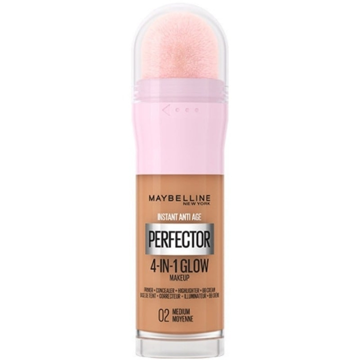 Maybelline Instant Perfector 4-i-1 Glow Makeup 02 Medium i gruppen HELSE OG SKJØNNHET / Makeup / Makeup ansikt / Foundation hos TP E-commerce Nordic AB (C84692)