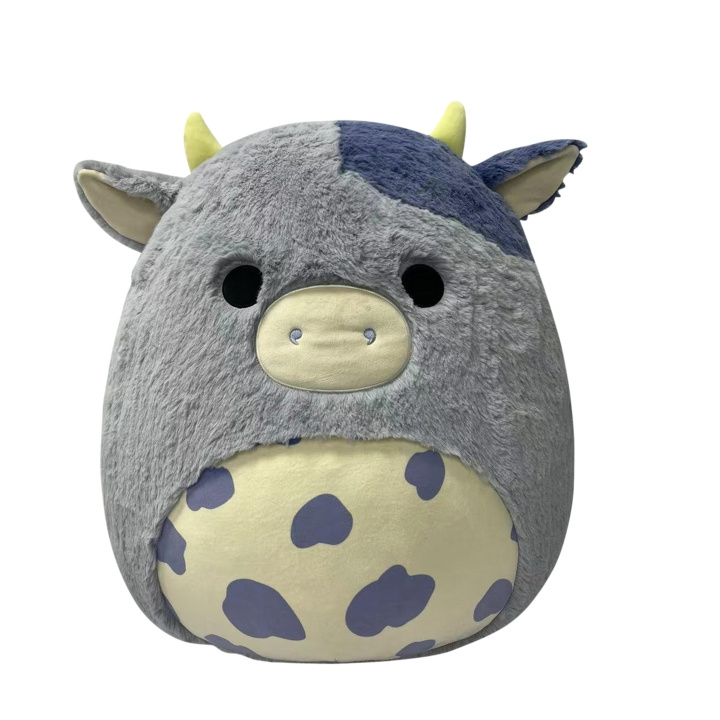 Squishmallows 50 cm Fuzz A Mallows - Bubba Cow (232446) i gruppen LEKER, BARN OG BABY / Babyleker (0-3 år) / Kosedyr hos TP E-commerce Nordic AB (C84730)