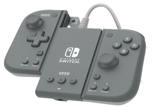 Hori Switch Split Pad Compact Attachment Set (grå) i gruppen Elektronikk / TV-spill & tilbehør / Nintendo Switch / Tilbehør hos TP E-commerce Nordic AB (C84749)