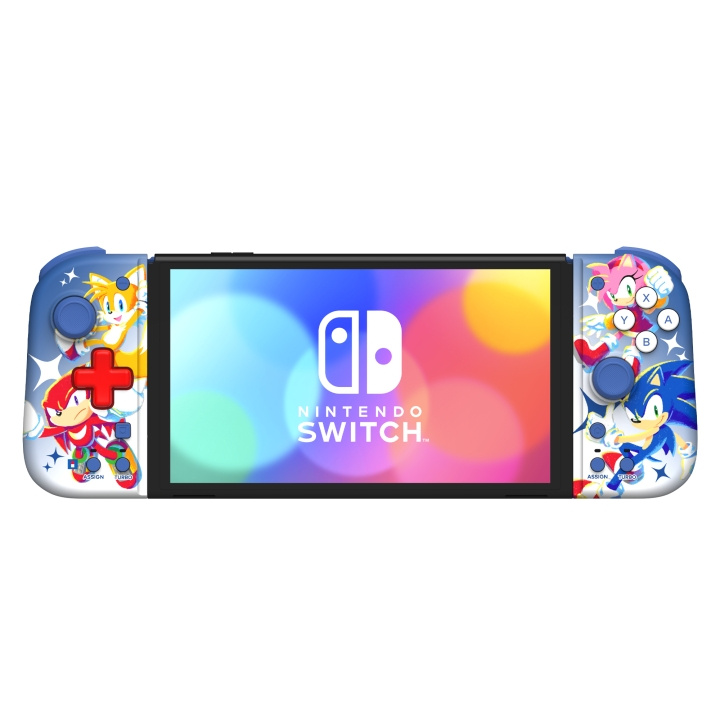 Hori Split Pad Compact (Sonic) for Nintendo Switch™ i gruppen Elektronikk / TV-spill & tilbehør / Nintendo Switch / Tilbehør hos TP E-commerce Nordic AB (C84756)