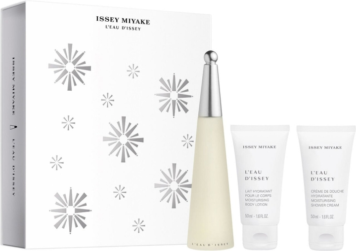 Issey Miyake L´Eau D´Issey EDT 50 ml + Bodylotion 50 ml + Shower Cream 50 ml - Gavesett i gruppen HELSE OG SKJØNNHET / Gavesett / Gavesett for henne hos TP E-commerce Nordic AB (C84786)