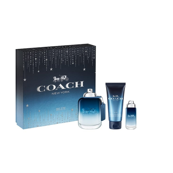 Coach Blue EDT 100 ml + EDT 15 ml + Shower Gel 100 ml - Gavesett i gruppen HELSE OG SKJØNNHET / Gavesett / Gavesett for ham hos TP E-commerce Nordic AB (C84787)