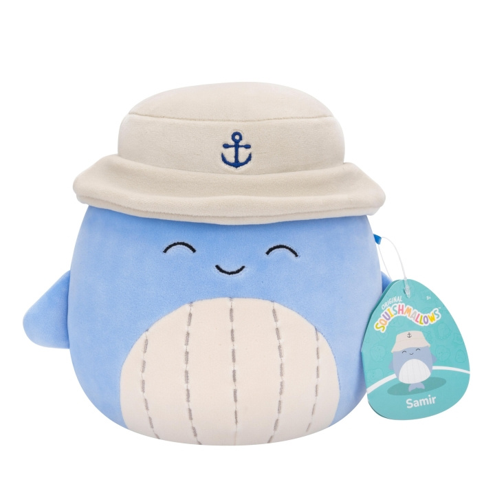 Squishmallows 19 cm P20 Plysj - Samir Whale (206091) i gruppen LEKER, BARN OG BABY / Babyleker (0-3 år) / Kosedyr hos TP E-commerce Nordic AB (C84807)