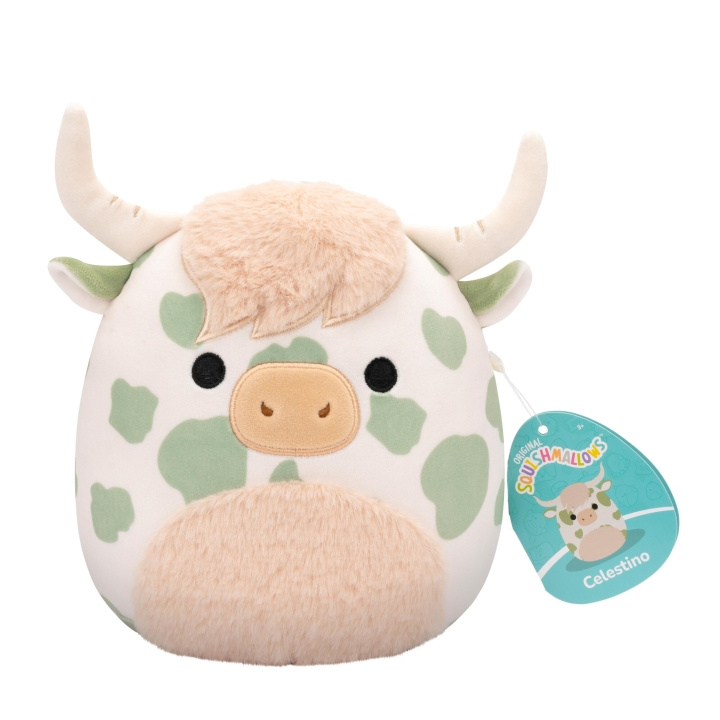 Squishmallows 19 cm P20 Plysj - Celestino Highland Cow (206077) i gruppen LEKER, BARN OG BABY / Babyleker (0-3 år) / Kosedyr hos TP E-commerce Nordic AB (C84812)