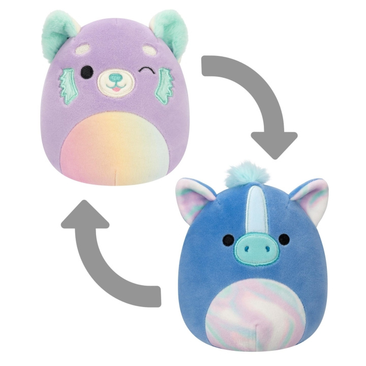 Squishmallows 13 cm P19 Flip A Mallows - Lexis/Romano i gruppen LEKER, BARN OG BABY / Babyleker (0-3 år) / Kosedyr hos TP E-commerce Nordic AB (C84858)