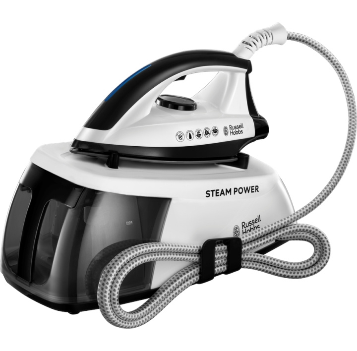 Russell Hobbs Steam Power strykejerngenerator - svart i gruppen HJEM, HUS OG HAGE / Omsorg for klær (Finns inte riktigt något norskt ord för detta...) / Dampstasjoner hos TP E-commerce Nordic AB (C84888)