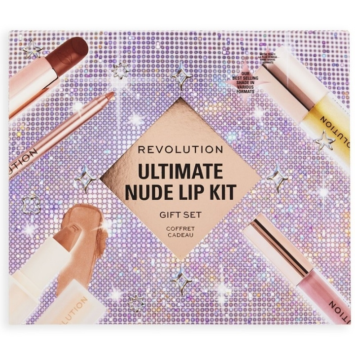 Makeup Revolution Ultimate Nude Lip Kit i gruppen HELSE OG SKJØNNHET / Gavesett / Gavesett for henne hos TP E-commerce Nordic AB (C84938)