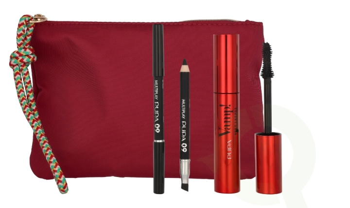 Pupa Milano Pupa Vamp! Sexy Lashes Makeup Set 12.8 ml Mascara #011 Sexy Black 12ml/Multiplay Pen #09 Deep Black 0,8gr/Bag i gruppen HELSE OG SKJØNNHET / Gavesett / Gavesett for henne hos TP E-commerce Nordic AB (C85101)