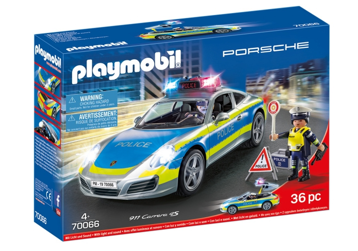 Playmobil Porsche 911 Carrera 4S Politi - Hvit (70066) i gruppen LEKER, BARN OG BABY / Leker / Leksaker hos TP E-commerce Nordic AB (C85174)