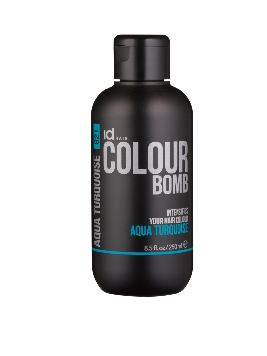 ID Hair Colour Bomb 250 ml - Aqua Turquoise i gruppen HELSE OG SKJØNNHET / Hår & styling / Hårpleie / Hårfarge / Hårfarge & Fargebombe hos TP E-commerce Nordic AB (C85340)