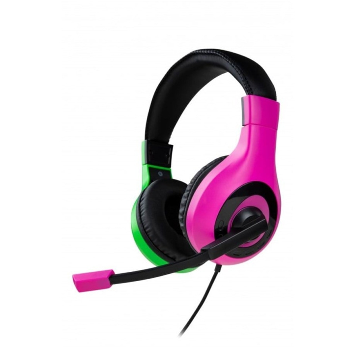 NACON Stereo Gaming Headset V1 - Pink/Green i gruppen Datautstyr / GAMING / Headset hos TP E-commerce Nordic AB (C85363)