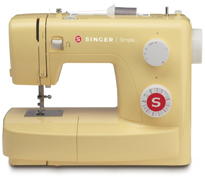 Singer Simple 3223 Symaskin - gul i gruppen HJEM, HUS OG HAGE / Husholdningsapparater / Symaskiner og tilbehør / Symaskin hos TP E-commerce Nordic AB (C85390)