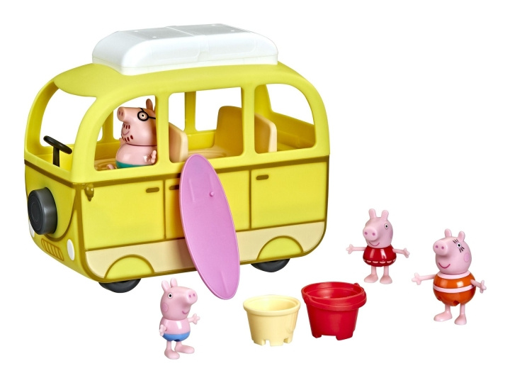 Peppa Pig Beach Campervan (F3632) i gruppen LEKER, BARN OG BABY / Leker / Figurer & miniatyrer hos TP E-commerce Nordic AB (C85420)