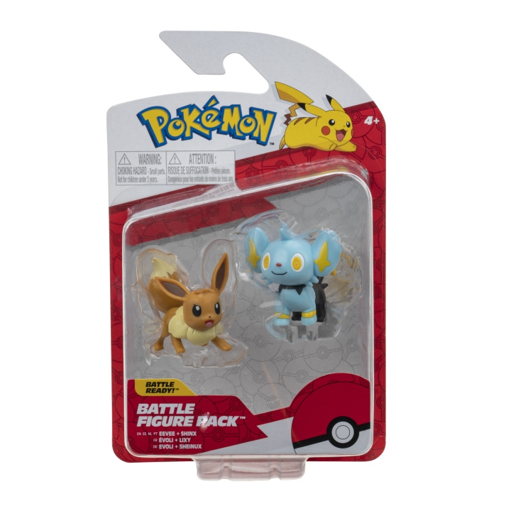 Pokémon Battle Figure Pack - Shinx & Eevee (PKW2647) i gruppen LEKER, BARN OG BABY / Leker / Figurer, miniatyrer og tilbehør hos TP E-commerce Nordic AB (C85440)