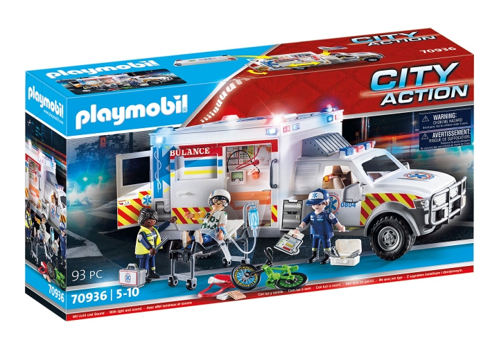 Playmobil US Ambulance with Lights and Sound (70936) i gruppen LEKER, BARN OG BABY / Leker / Leksaker hos TP E-commerce Nordic AB (C85444)