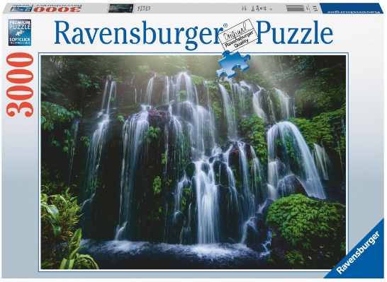 Ravensburger Waterfall Retreat Bali 3000p (10217116) i gruppen LEKER, BARN OG BABY / Leker / Barnas puslespill hos TP E-commerce Nordic AB (C85452)