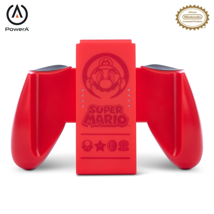 PowerA JOY-CON Comfort Grip - Super Mario Red / Nintendo Switch i gruppen Elektronikk / TV-spill & tilbehør / Nintendo Switch / Tilbehør hos TP E-commerce Nordic AB (C85480)