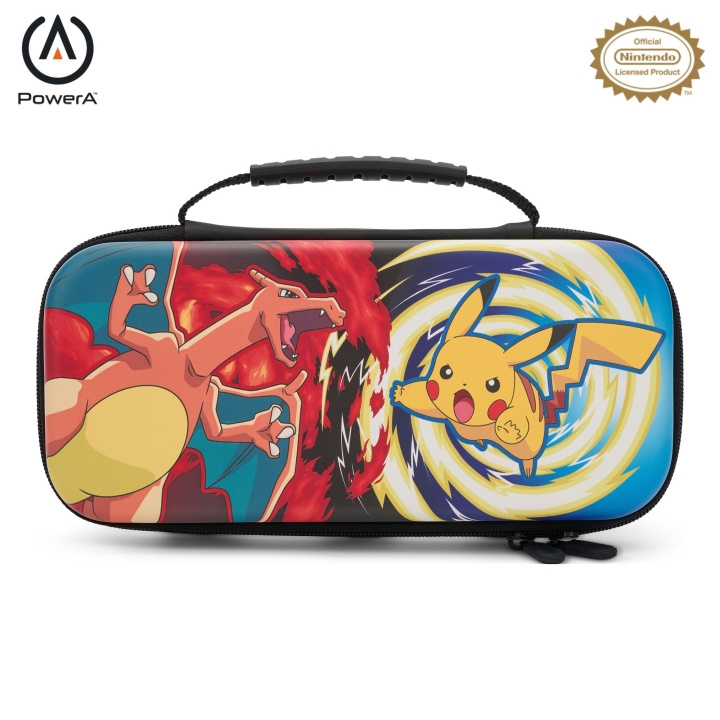 PowerA Beskyttelsesveske for Nintendo Switch - Pokémon: Charizard vs. Pikachu Vort i gruppen Elektronikk / TV-spill & tilbehør / Nintendo Switch hos TP E-commerce Nordic AB (C85483)