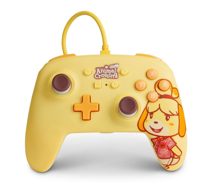 PowerA Enhanced Wired Controller For Nintendo Switch - Animal Crossing: Isabelle i gruppen Elektronikk / TV-spill & tilbehør / Nintendo Switch hos TP E-commerce Nordic AB (C85484)