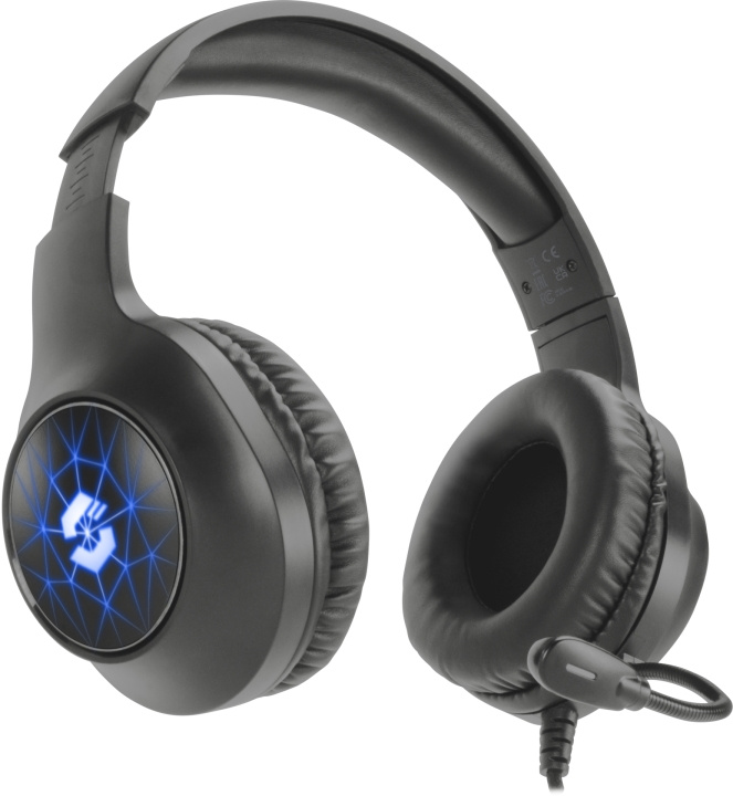 Speedlink VIRTAS Illuminated 7.1 Gaming Headset, svart i gruppen Datautstyr / GAMING / Headset hos TP E-commerce Nordic AB (C85505)