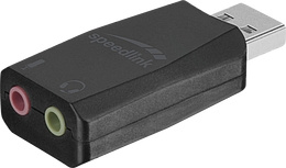 Speedlink VIGO USB-lydkort, svart i gruppen Datautstyr / PC-Komponenter / Lydkort hos TP E-commerce Nordic AB (C85598)