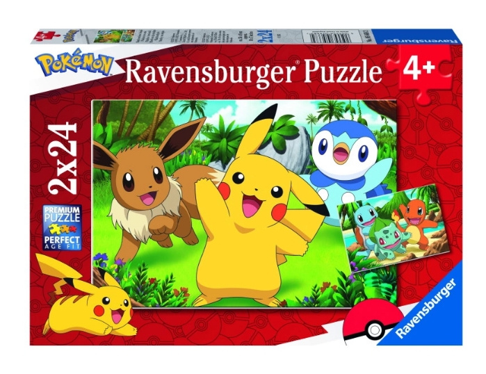 Ravensburger Pokémon 2x24p - (10105668) i gruppen LEKER, BARN OG BABY / Leker / Barnas puslespill hos TP E-commerce Nordic AB (C85661)